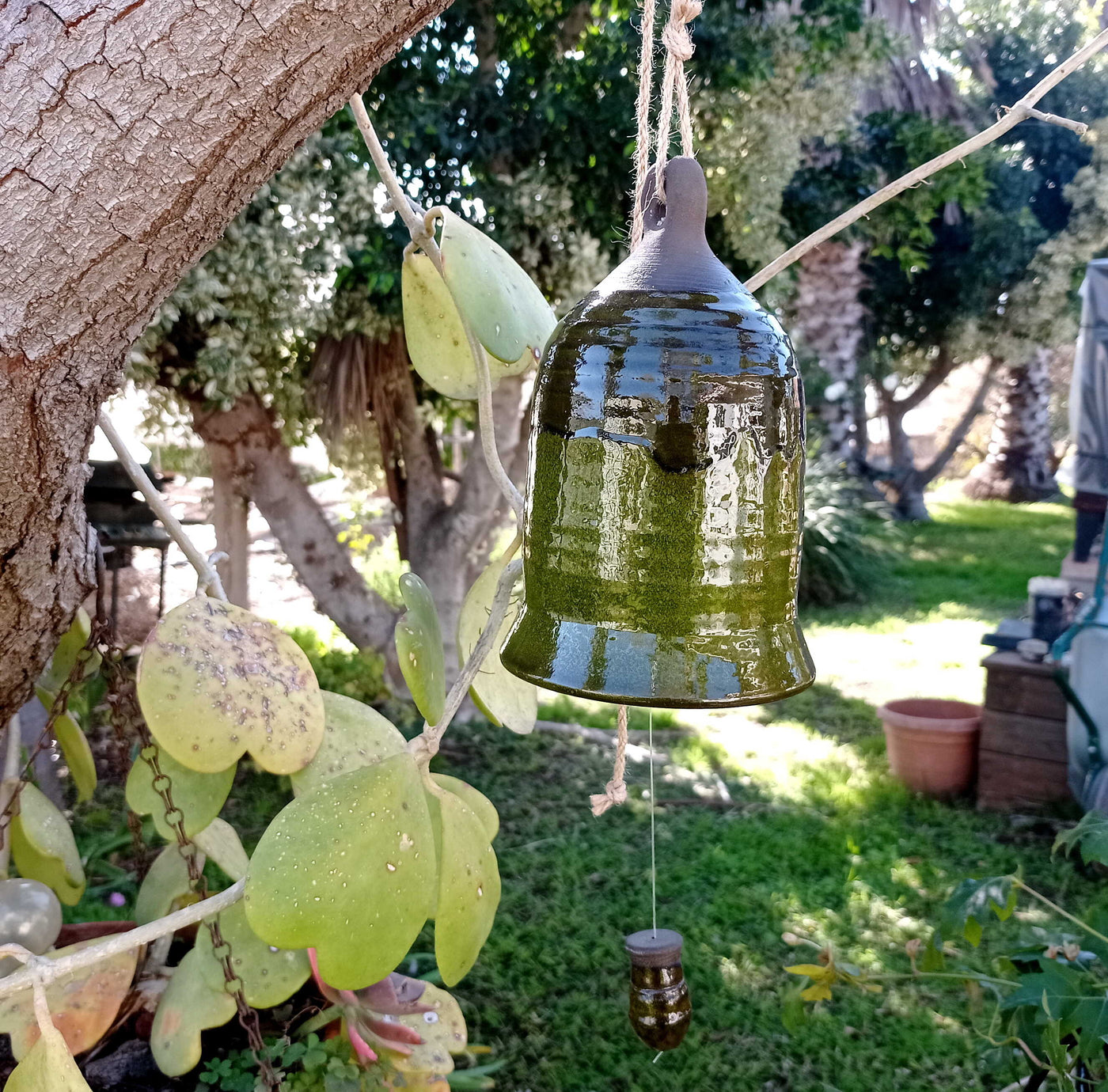 פעמון רוח גדול, ירוק,